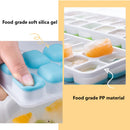 14 Grids Silicone Ice Cube Tray Summer Homemade Ice Cube Mold (Sky Blue) Newly