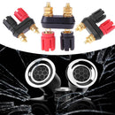 1pc Amplifier Speaker Banana Plug w/ Red+ Black Couple Terminals Connector Newly