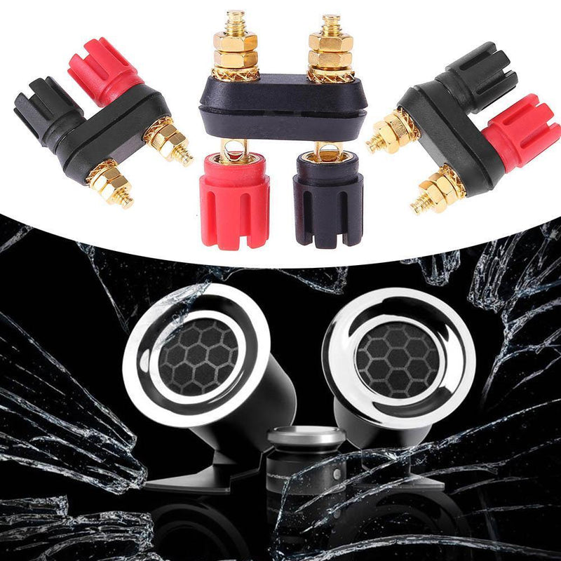 1pc Amplifier Speaker Banana Plug w/ Red+ Black Couple Terminals Connector Newly