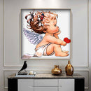 Diamond Painting Kit Angel child Full Round Rhinestone Wall Picture