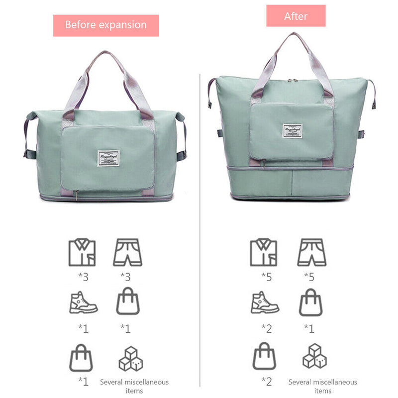 #A Wet Dry Separation Gym Bag Large Capacity Travel Bag Tear Resistant Yoga Gy