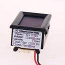 Plastic Car Electromobile Motorbike Voltage Meter 0-100V Voltammeter(Black)