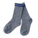 Baby Boys Girls Preppy Stripe Print Knee Socks Kids Sports Sock (Grey S)