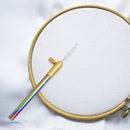 Beech Handle Embroidery Crochet Hook with 3 Needles Sewing Tools Set DIY Cr