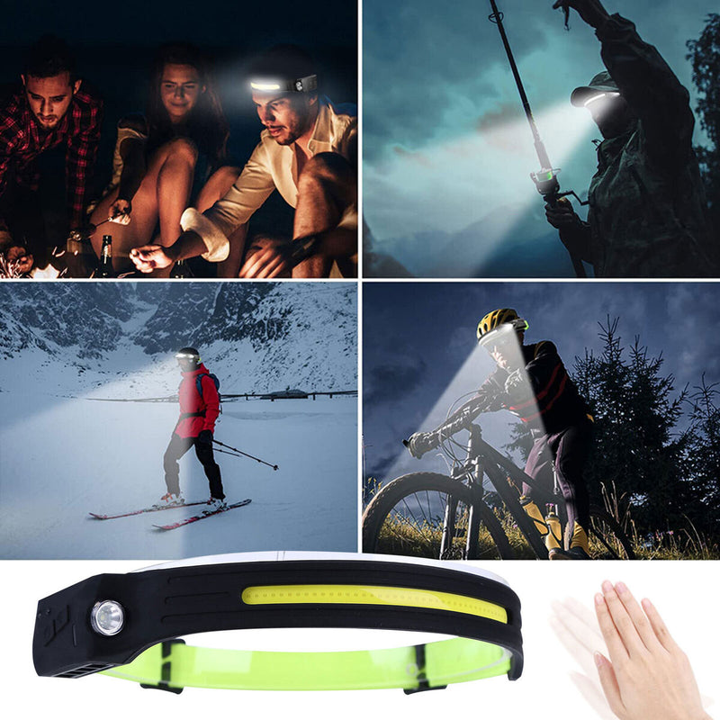 Sensing COB Headlights Long Distance Lighting & Household Rechargeable Lights