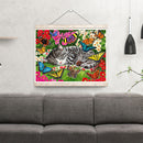Diamond Painting 5D DIY Cat Full Round Drill Rhinestone Picture (NH1195) Newly