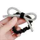 Hair Rubber Women Sweet Head Rope Bow Hair Tie Diamond-studded Shiny