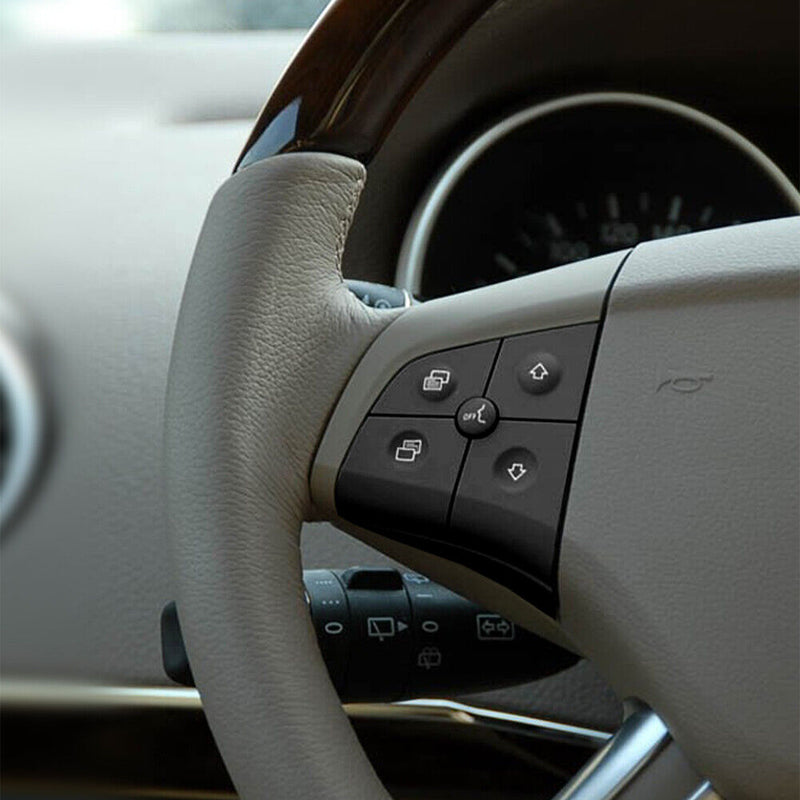 5 Keys Car Steering Wheel Switch for Benz ML/GL-Class W164 (Left Black)