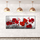 Red Flower Oil Paint By Numbers Kits Wall Art Craft Coloring Drawing for Adults