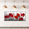 Red Flower Oil Paint By Numbers Kits Wall Art Craft Coloring Drawing for Adults