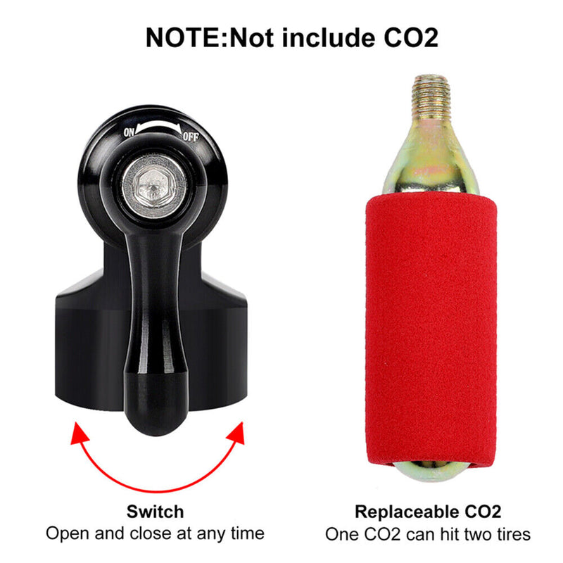WEST BIKING CO2 Inflator with Insulated Sleeve Bike Tire Pump No CO2 Cartri