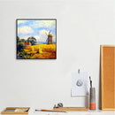 Field Windmill Frameless DIY Oil Paint by Numbers Hand Painted Art Craft