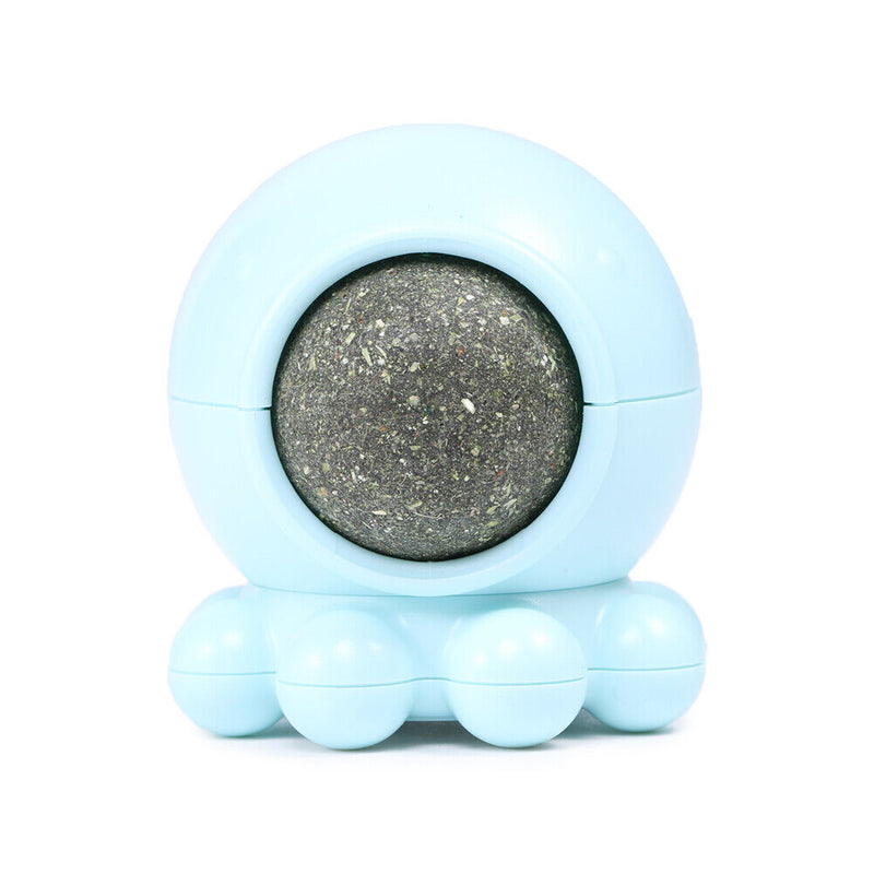 #A Octopus Shaped Catnip Cat Toys 360 Degree Rotating Catnip Ball Toys Pet Suppl