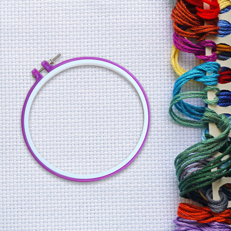 5pcs Cross Stitch Circle Set DIY Craft Round Hand Embroidery Hoops Rings   Newly