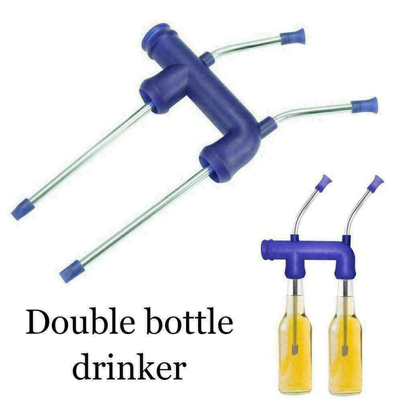 Double Beer Snorkel Beer Dispenser For Birthday Christmas 2021 Party Best B6L1