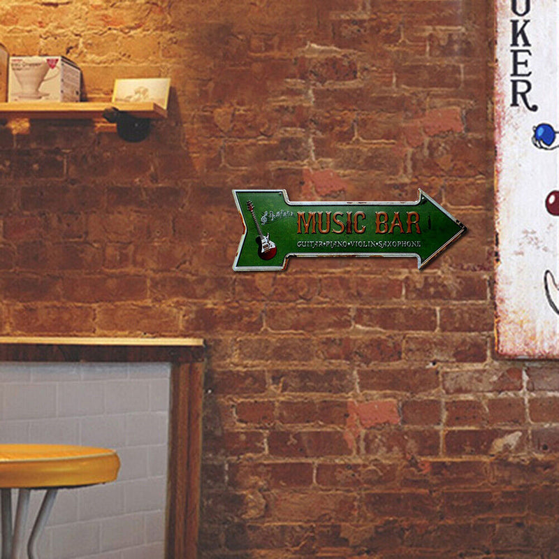 Home Weatherproof Retro Chic Arrowhead Sign Iron Painting Wall Drawing Templates