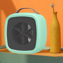 500w Mini Electric Heating Fan with Handle Desktop Warm Air Blower (Green) Newly