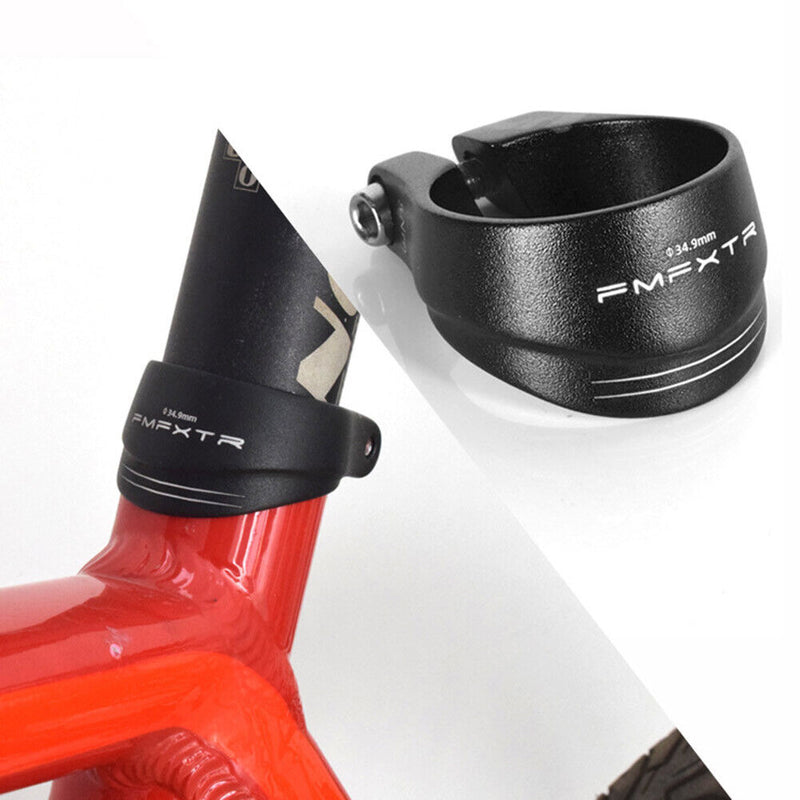 34.9mm Bicycle Saddle Seat Tube Clamp MTB Road Bike Seatpost Clamps (Black)