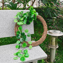 35cm Rattan Ring Artificial Flowers Dried Plants Garland DIY Floral Wreath Newly
