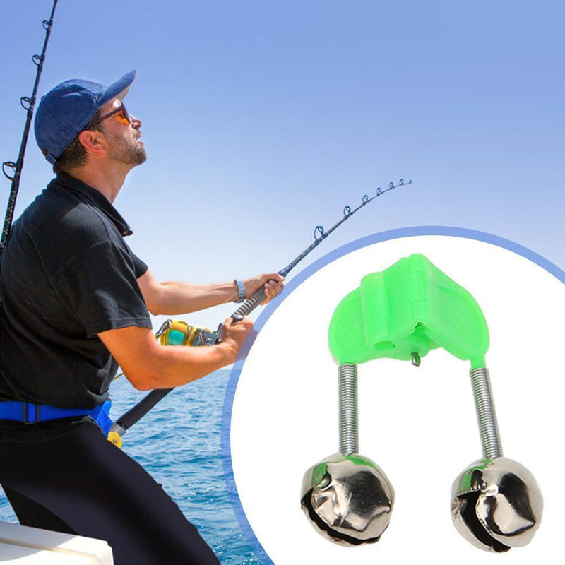 10pcs Fishing Bite Alarms Fishing Rod Stalk Bells Clamp Tip Fishing Tools