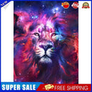 Handmade DIY Full Round Drill Diamond Painting 5D Starry Lion Poster Kit