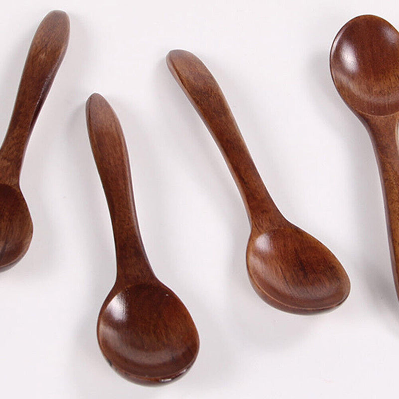 Dining Soup Tableware Coffee Wooden Spoon Mini Teaspoon Japanese Style