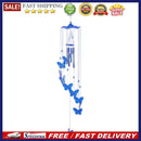Butterfly Bell Wind Chimes Creative Home Yard Garden Hanging Decor(Blue)