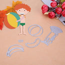 5pcs Ball Boy Beach ?Cutting Dies Stencils Scrapbook Embossing DIY Cards