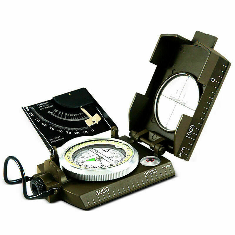 fessional Military Army Metal Sighting CompassClinometer K3D2 N4O8