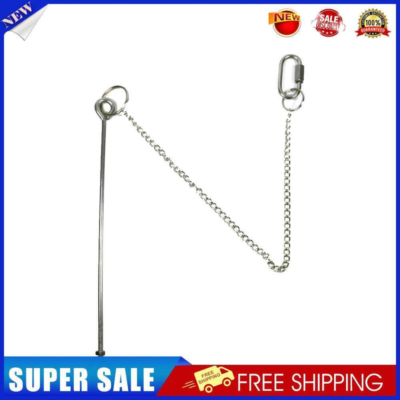 Pet Stainless Steel Feeder Fruit Fork Vegetable Holder Hanging Feeding (S)