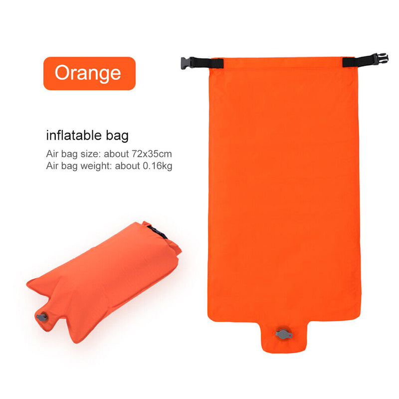 Outdoor Inflatable Mattress Bag Ultralight Camp Hiking Air Pouch (Orange) Newly