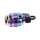 4pcs Rainbow Color Car Tire Aluminum Dust Caps Covers for Schrader Valves Newly