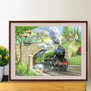 5D DIY Diamond Painting, Train Leaving the Tunnel, Kits, Full Round