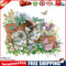 Stamped Cross Stitch Summer Kitties 2-Strand 14CT Embroidery DIY Set (D377)