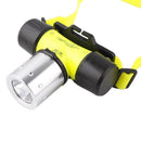 Head Torch Scuba Diving Headlamp High Power LED Light Underwater Work Headlight