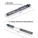 WEST BIKING Bicycle Mini Pump Presta/Schrader Valve Tire Inflator (Grey) Newly