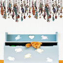 Removable Dream Catcher Feathers Wall Stickers Kids Bedroom Decor Decals