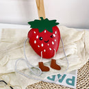 Cute Cartoon Strawberry Crossbody Bag Girl Kids PU Shoulder Small Money Pouch