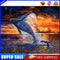 Whale Jumping out Water Oil Paint By Numbers Kit DIY Acrylic Painting Art