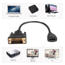 30cm DVI-D to HDMI-compatible for Computer DVI-D Male to HDMI-compatible Female
