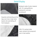 Waterproof Backpack Rain Cover Antislip Cross Buckle Strap (Black M)