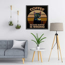 Full Cross Stitch 11CT Coffee Cat Stamped Embroidery DIY Needlework Handmade Kit