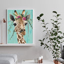 Cross Stitch Kits 11CT Stamped DIY Giraffe Full Embroider Needlework