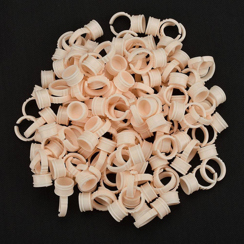 100pcs Silicone Tattoo Ink Cups Finger Ring Pigment Holder Container (M)