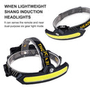 Sensor Headlamp COB XPE Outdoor Camping Emergency Torch (with Battery)