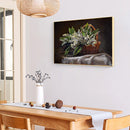 Frameless Oil Paint By Numbers Flowers DIY Canvas Picture Craft for Home