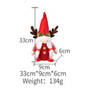 Christmas Gnomes Sequin Cap Decoration for Friends Family Gifts (Antlers Re