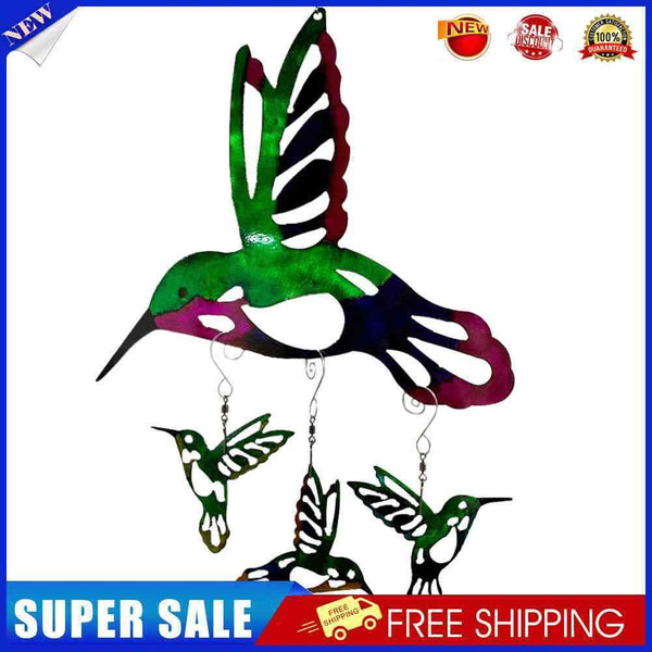 Metal Hummingbird Hanging Pendant Yard Garden Window Balcony Ornament Decoration