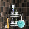 2 X Stainless Steel Bathroom Shelf Shampoo Storage Racks Kitchen Holder