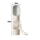 Portable Pet Dog Water Bottle Travel Outdoor Walking Drinking Cups (Grey) Newly